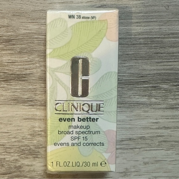 Clinique Even Better Makeup WN 38 STONE (VF) Evens Skin Tone Foundation 1oz - Picture 6 of 7